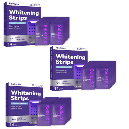 70/42/14 Strips Purple Tooth Whitening Strips for Sensitive Teeth, Improve Dental Yellowing Oral Care, for Lasting Bright Smile