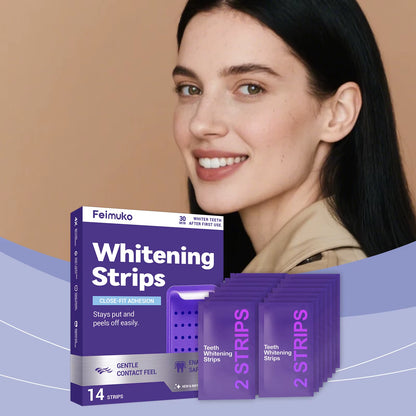 70/42/14 Strips Purple Tooth Whitening Strips for Sensitive Teeth, Improve Dental Yellowing Oral Care, for Lasting Bright Smile