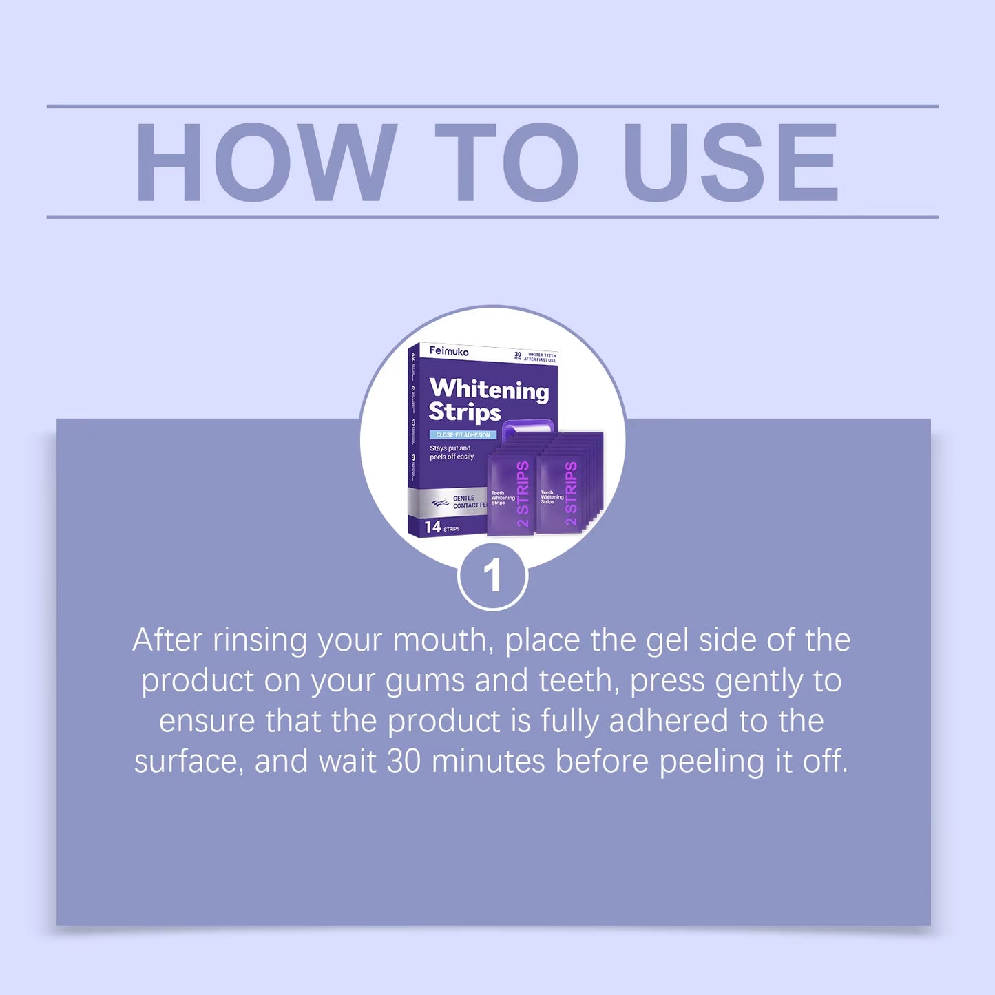 70/42/14 Strips Purple Tooth Whitening Strips for Sensitive Teeth, Improve Dental Yellowing Oral Care, for Lasting Bright Smile