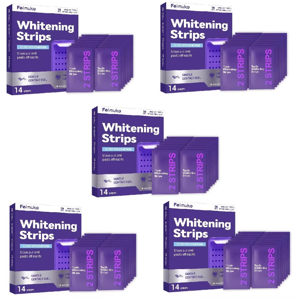 70/42/14 Strips Purple Tooth Whitening Strips for Sensitive Teeth, Improve Dental Yellowing Oral Care, for Lasting Bright Smile
