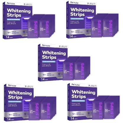 70/42/14 Strips Purple Tooth Whitening Strips for Sensitive Teeth, Improve Dental Yellowing Oral Care, for Lasting Bright Smile